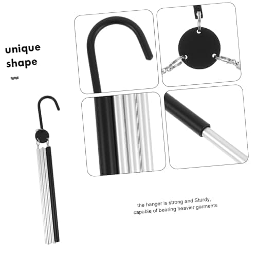 Foldable Hangers for Travel, Aluminium Wire Silver Portable Clothes Hanger — view 3