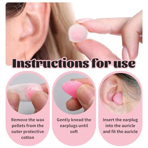 36PCS Wax Ear Plugs for Sleeping – Moldable Noise Reduction Earplugs for Adults & Kids – Soft Reusable Wax Cotton Ear Plugs – Comfortable Hearing Protection for Study Work Travel — view 4
