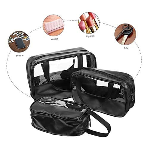 3pcs Large Capacity Waterproof Travel Cosmetics Bag — view 6
