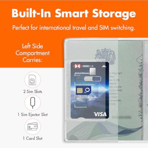 easyTag Passport Tracker Cover | Transparent Passport Cover — view 4