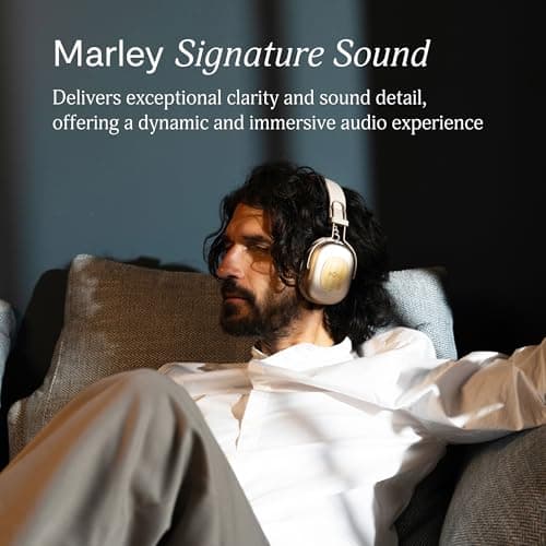 House of Marley Positive Vibration Rebel Over Ear Headphones - Cream — view 2