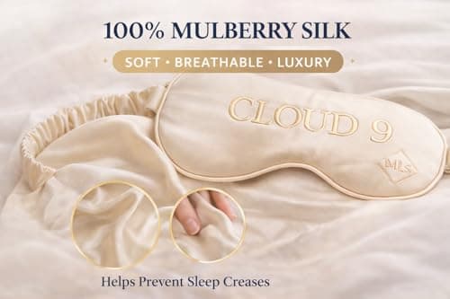 100% Mulberry Silk Sleep Mask | Luxury Eye Mask with Travel Pouch — view 4
