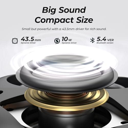 TOZO PE1 Portable Bluetooth Speakers with Adjustable Carabiner, Mini Bluetooth Wireless Shower Speaker with IPX8 Waterproof, 32H Playtime Punchy Bass Audio Speaker for Home, Outdoor and Travel, Black — view 2