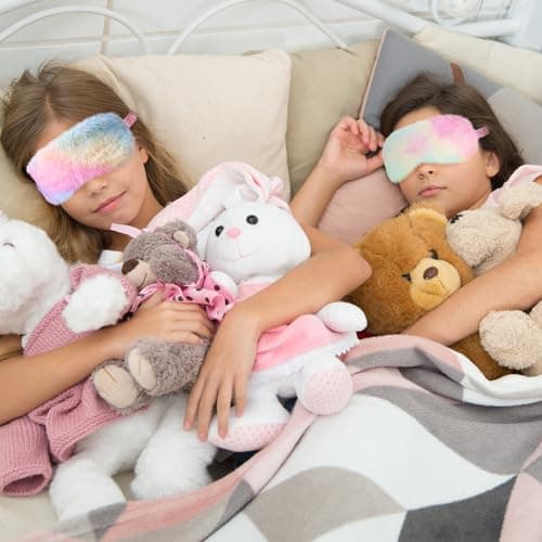 Heyu-Lotus 6 PCS Kids Eye Masks for Sleeping Plush Kids Sleep Mask — view 5