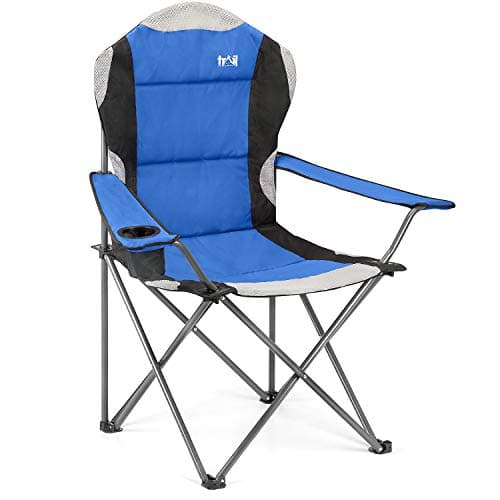 Trail Kestrel High Back Camping Chair, Blue