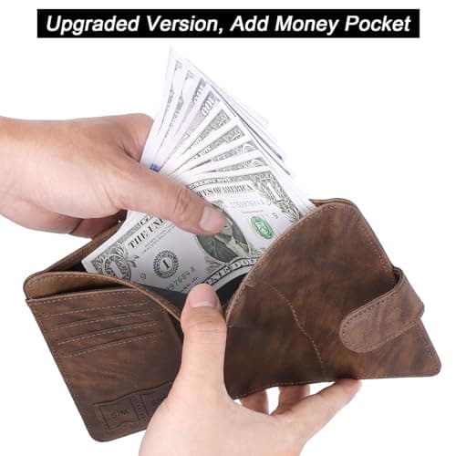 Passport Holder Wallet Travel Essentials Leather RFID Blocking Holiday Luggage Must-Have Travel Accessories for Men Women 120#Coffee Upgraded Design — view 3