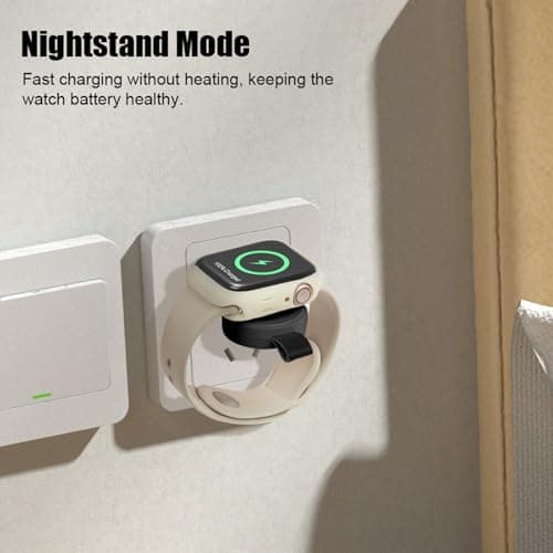 Flintronic Wireless Charger for Apple Watch, USB-C Charger for iWatch, TYPE-C Magnetic iWatch Char-ger, Travel Cordless Char-ger for All Series Apple Watch 10/9/8/7/6/5/4/3/2/SE/SE 2/Ultra/Ultra 2 — view 6