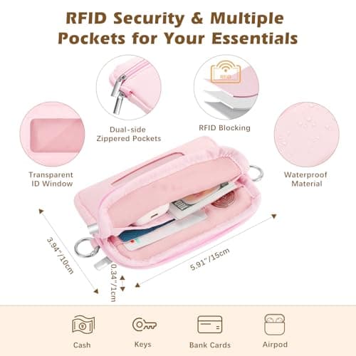 MoKo Phone Strap Crossbody with Detachable RFID Wallet — view 4