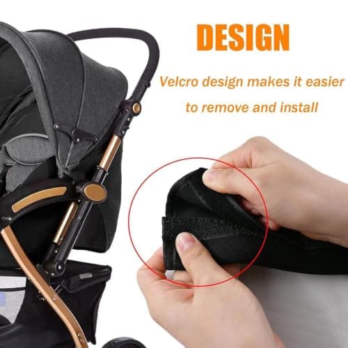 Stroller Handle Protector,Universal Pushchair Grip Cover,Anti Slip Comfort — view 6