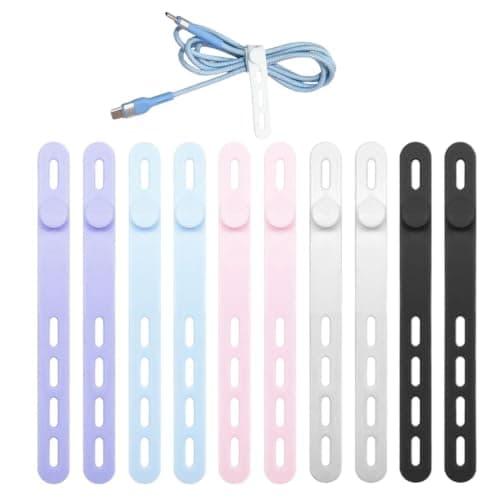 Silicone Cable Tie with Ease, Reliable Cord Management