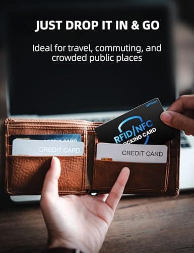 WHonor RFID Blocking Card 4 Pack, Anti-Theft Credit & Debit Card Protector — view 6