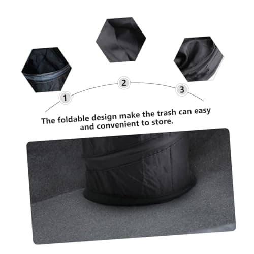 Gogogmee Car Trash Can 2pcs Foldable Polyester Taffeta and Steel Wire — view 6