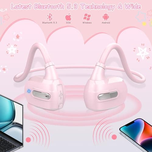 Golvery Kids Wireless Earbuds, Open Ear Bluetooth Headphones for Children — view 4