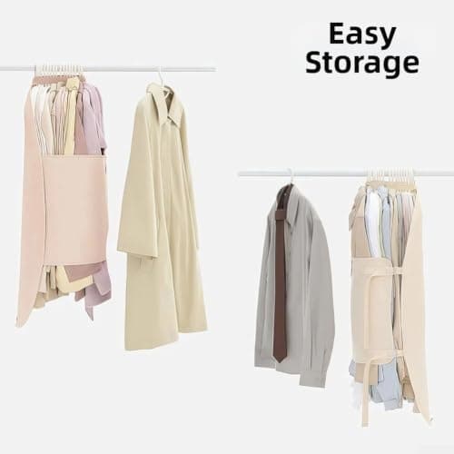 Compression Storage Bags for Clothes, Large Fabric Garment Organisers for Winter and Down Jackets, Space Saving Travel Packing Cubes, Foldable Home(pink) — view 2