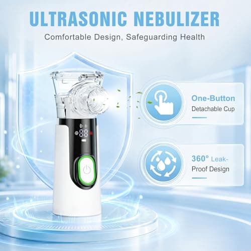 Mistara Portable Nebuliser Machine for Adults & Kids, Silent Self-Cleaning — view 5