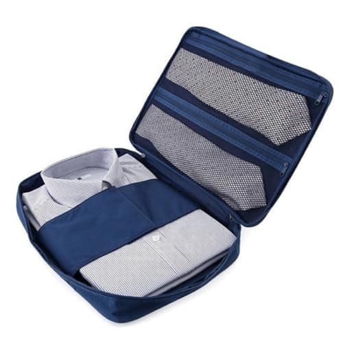 Travel Wrinkle Resistant Shirt Tie Storage Bag Polyester Organizer