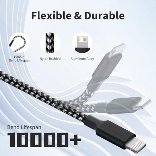 Travel Essentials Multi Charging Cable, 3 in 1 Universal Phone Charger Cord — view 4
