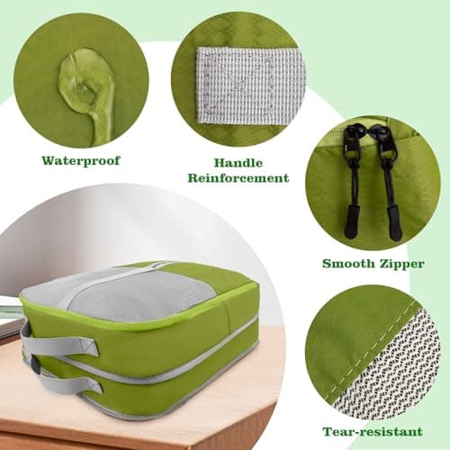 CANBOX Compression Packing Cubes 2 Pcs Set, Expandable Luggage Organizers — view 4