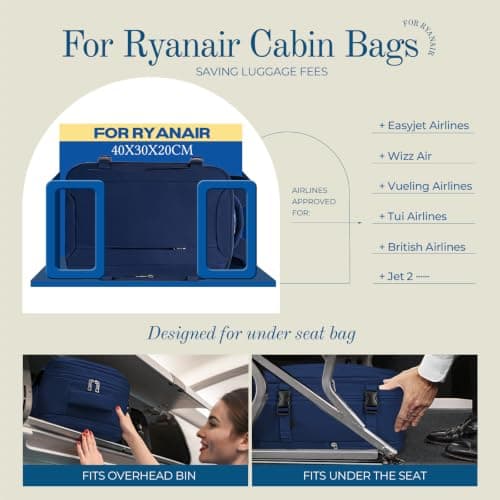 Lossga Ryanair Cabin Bags 40x30x20,Cabin Bag Travel Backpack 40x30x20 — view 2