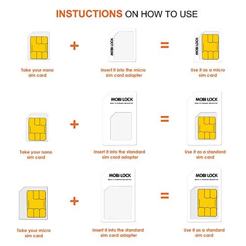 6 in 1 SIM Card Adapter Kit, Micro, Nano & Standard, for iPhone & Android — view 5