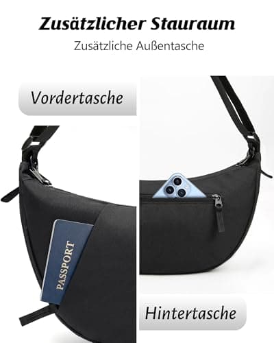 Crossbody Bag for Women Anti-theft Crescent Shoulder Bag Purse Hobo Bag — view 5