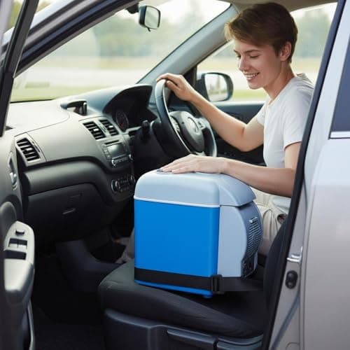 7.5L Portable Car Fridge, 12V Electric Cooler & Warmer with Carry Strap — view 6
