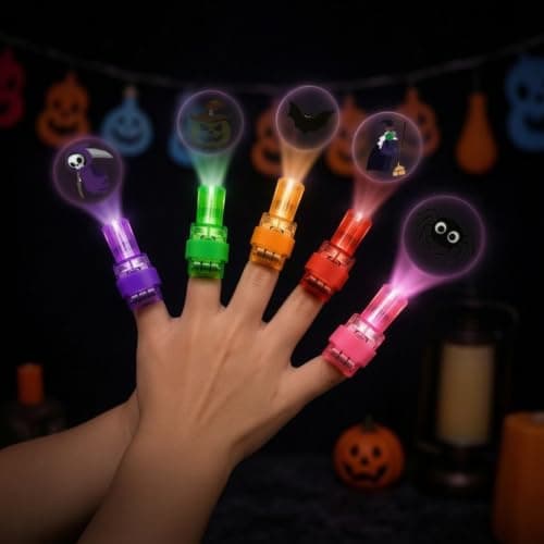 Roadoor Halloween Finger Projector Light, Spooky LED Finger Lights Pack — view 4