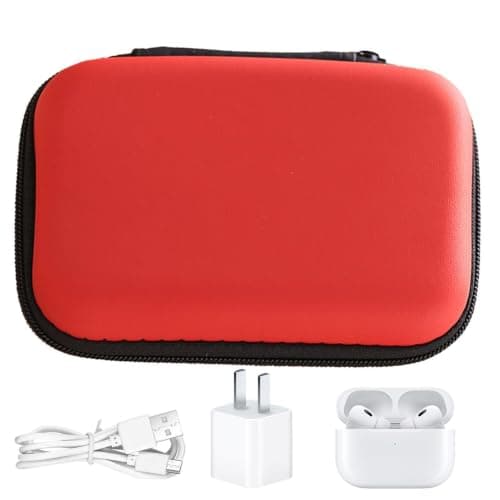 znainnoth Storage Pouch 12x8.5x4cm EVA Travel Case with Secure Zip Closure
