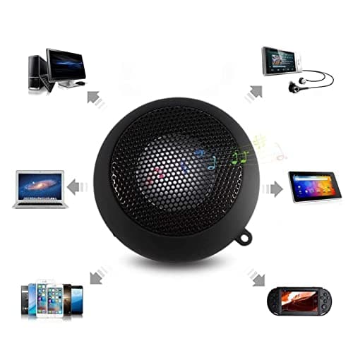 Oikufidu 2X Mini Speaker Portable Rechargeable Travel Speaker with Aux Input Wired 3.5mm Headphone Jack — view 4