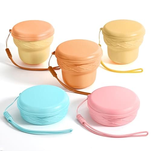 Bidponds 7oz/200ml Collapsible Silicone Cup with Lid,BPA-Free,Portable Reusable Drinking Water Cup for Travel,Camping, Hiking,Picnic,Outdoor Sports (Yellow) — view 2