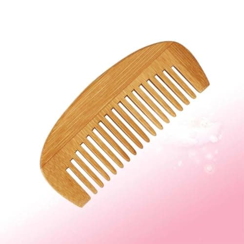 Bamboo Crescent Hair Comb Anti Static Portable 12 by 5.2cm — view 4