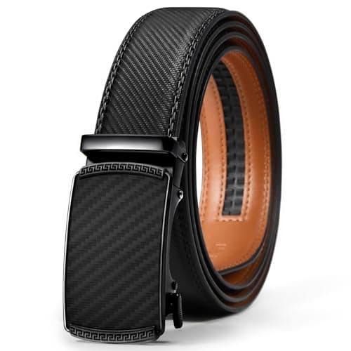 Vatan Men's Belt Leather Ratchet Belt for Men Dress Casual Every Day