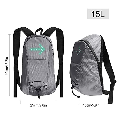 CHICIRIS LED Backpack with Wireless Remote Control for Riding — view 2