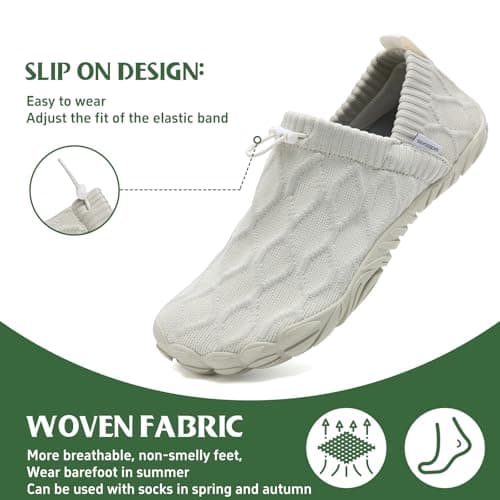 WateLves Barefoot Water Shoes Women Men Minimalist Comfortable Walking Shoes Beach Outdoor Running Sneakers Apricot, EU 39 — view 2