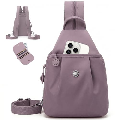 JIECH Anti Theft Crossbody Bags for Women 3 in 1 Convertible Backpack Sling Bag with Wallet Large Oxford Nylon Travel Bag