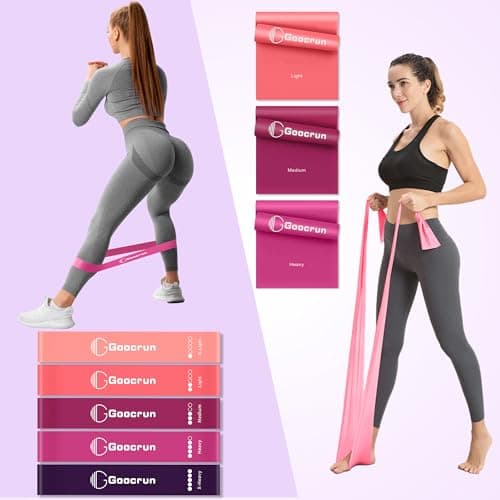 Goocrun Pilates Ring Set Exercise Equipment, with Exercise Resistance Bands Set, Pilates Ball, Sliding Disks. Portable Home Gym - with Fitness Guide Poster (Purple) — view 5