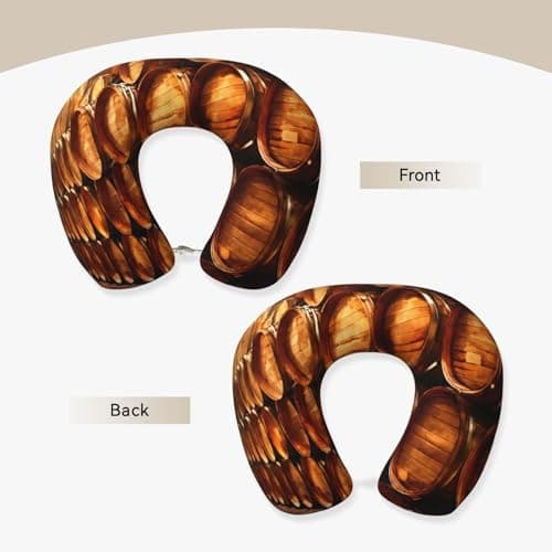 Hgvcse Memory Foam Wine Cork Travel Pillow Neck Pillows Essentials Plane Spring Tip Bus Train Home Sleep — view 3
