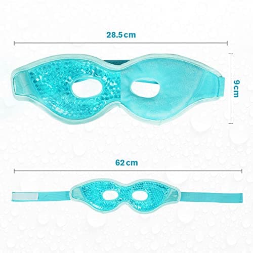 ACWOO Cooling Eye Mask, Reusable Hot/Cold Therapy Gel for Puffy, Dark Circles, Headaches, Migraines, Sinus Pain, Dry and Swollen Eyes — view 4
