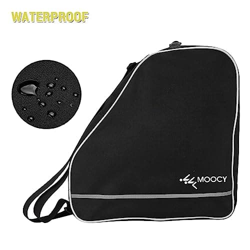 Lixada Multipurpose Ski Boot Bag, Black, 45 x 44 x 24 cm / 17.7 x 17.3 x 9.4 inches, Waterproof, Adjustable Strap, Non-slip Bottom, Ski/Snowboard Equipment Bag for Boots, Helmet, Goggles, Gloves — view 6