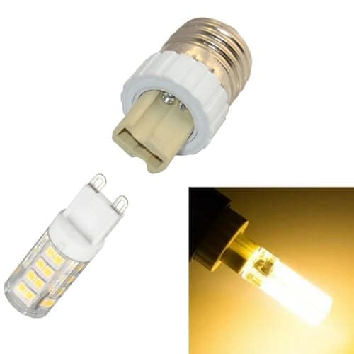 FINELED E27 to G9 Socket Adapter,E27 Male to G9 Female Bulb Base adaptor Converter(pack of 3) — view 6