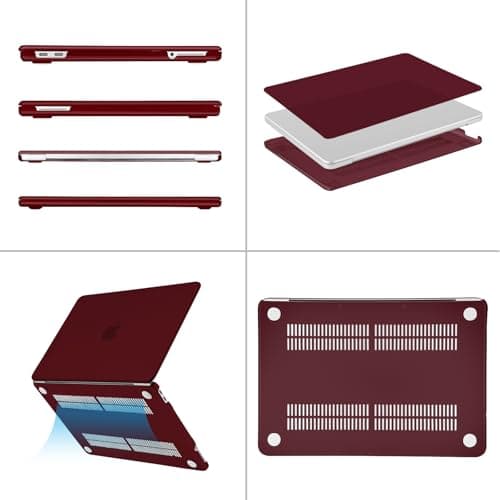 MOSISO Compatible with MacBook Neo Case 13 inch 2026, Burgundy — view 4