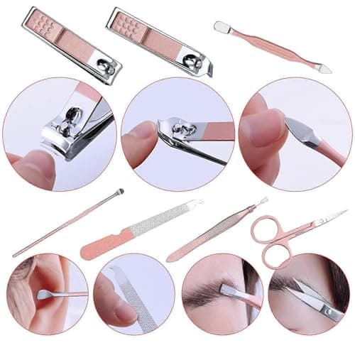Manicure Set 7 Piece Nail Clipper Travel Manicure Pedicure Kit — view 2