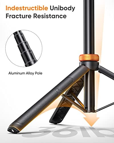 Eucos 62" Phone Tripod - Solidest Tripod for iPhone with Remote — view 2
