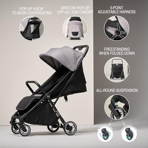 Flick Auto-Fold Stroller, Lightweight Pushchair from Birth to 4 Years 22kg — view 2