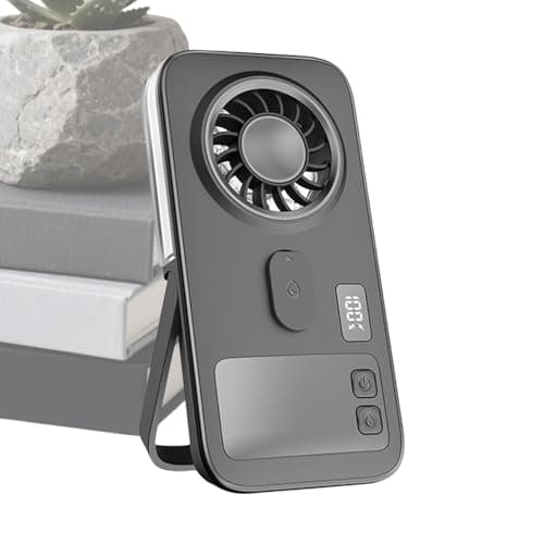 Portable Fan with Mist - Battery Operated Handheld Slim - Handheld Fan Rechargeable Small Mister - for Home Office Indoor Outdoor Summer Camping Hiking Fishing Travel Trip Women Men