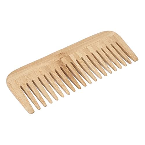 Sorandy Wide Tooth Bamboo Comb Flexible Safe Hair Comb for Women Home Travel, Portable