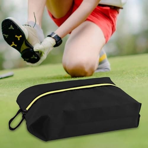 Shoe Bag, Smell Proof Pouch, Portable Shoe Organizer Water Resistant Travel Storage, Large Capacity Carrier Case for Women Footwear Heels Trainers Sandals, Closet, Luggage, Gym, Hotel, Black, Se — view 3