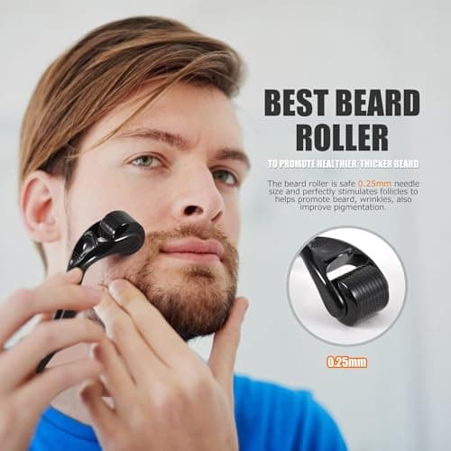 Beard Grooming Kit for Men, 12 in 1 Beard Kit Men Gifts with Beard Roller, Beard Set with Beard Oil, Beard Shampoo, Beard Conditioner, Beard Brush, Beard Balm, Beard Comb, Scissors, Gifts for Him — view 3