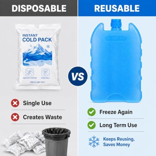 Healeved 7PCS Reusable Ice Packs for Coolers, Lunch Bags & Camping — view 6