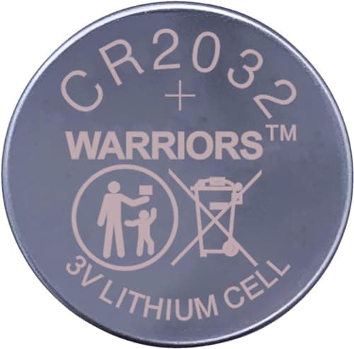 Warriors 5X CR2032 Batteries, 3V 240mAh Lithium Coin Batteries — view 2